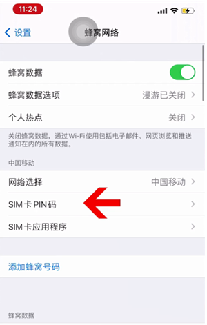 玉溪苹果14维修网分享如何给iPhone14的SIM卡设置密码 