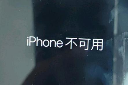 玉溪苹果服务网点分享锁屏界面显示“iPhone 不可用”如何解决 