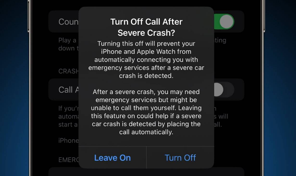 玉溪苹果14维修分享 iPhone 14 和 Apple Watch 上关闭崩溃检测 