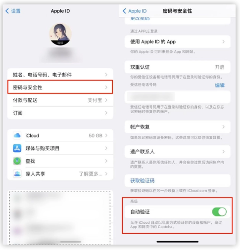 玉溪苹果手机维修分享iOS 16 自动验证功能开启方法 