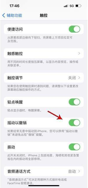 玉溪苹果手机维修分享iPhone手机如何设置摇一摇删除文字 